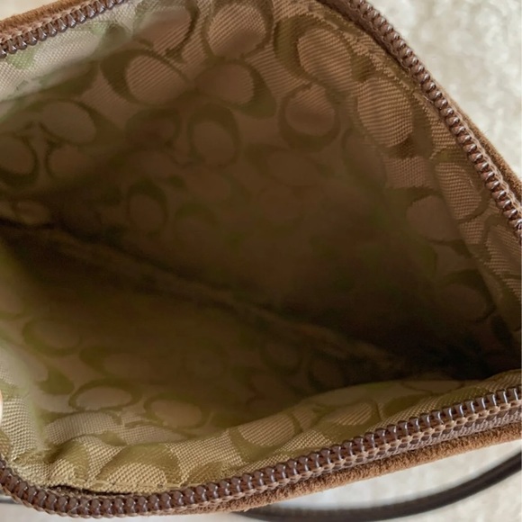 Coach Brown Suede Wristlet - Picture 5 of 5